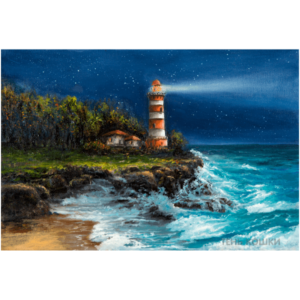 Lighthouse At Night