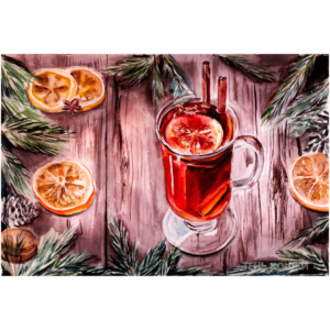 Глинтвейн с апельсинами и корицей